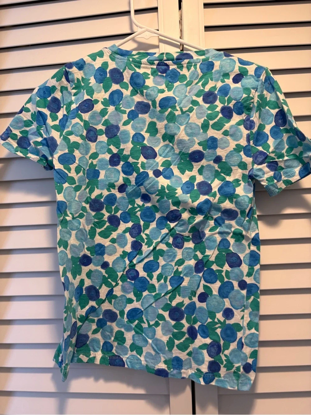 J.Crew Blueberries All-Over Print Short Sleeve T-Shirt - Size XS